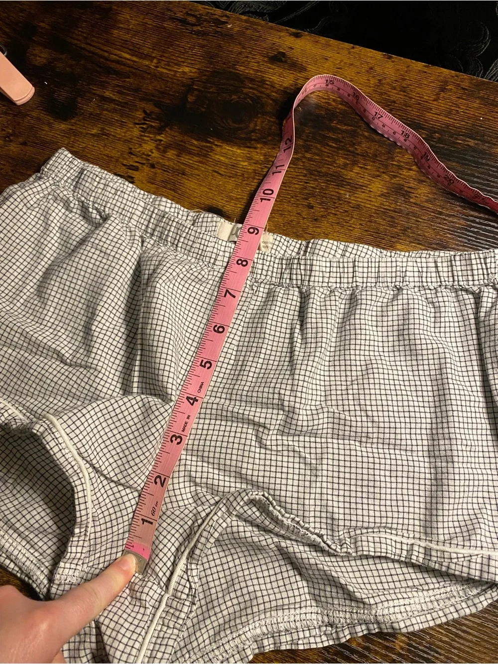 Super Cute Soft UGG Black & White Gingham Ultra Mini Lounge Pajama Sleep Shorts